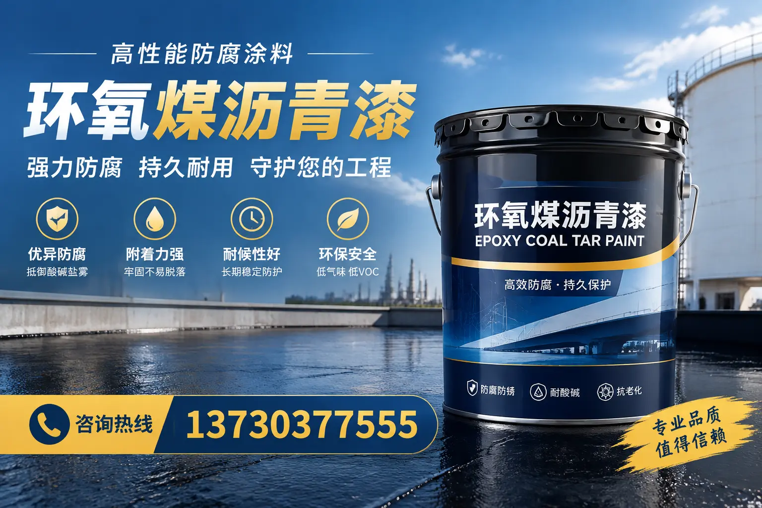 环氧煤沥青漆的耐久性分析，适合眉山的使用场景